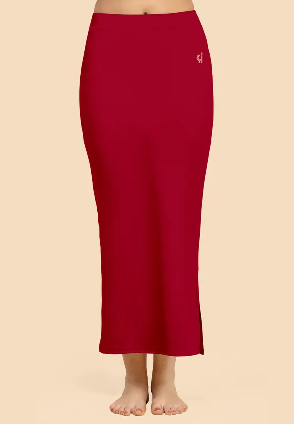 Red_Polyester_Spandex_Stretchable_Straight_Saree_Shapewear_Petticoat_for_Women