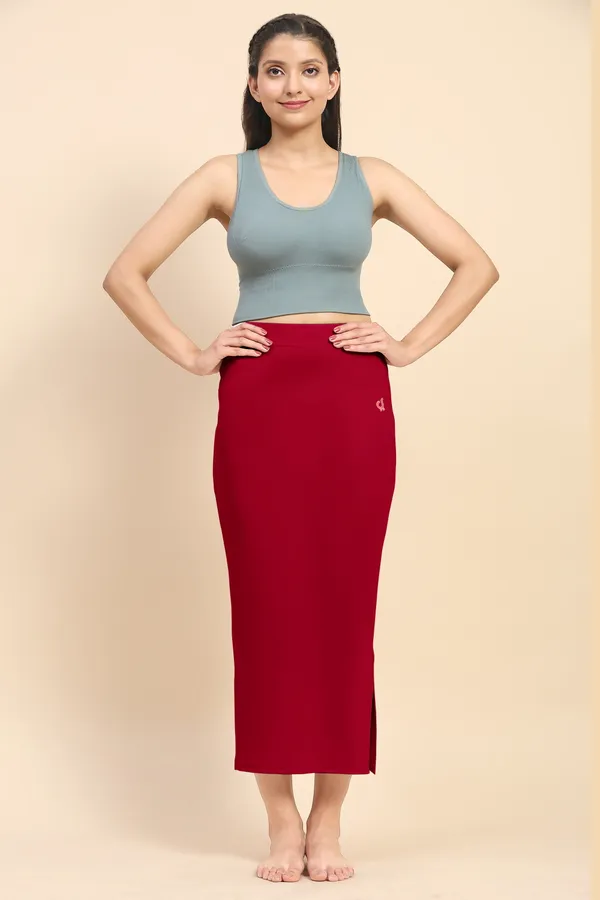 Red_Polyester_Spandex_Stretchable_Straight_Saree_Shapewear_Petticoat_for_Women