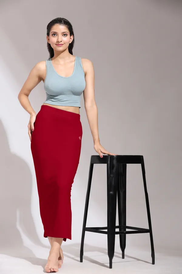 Red_Polyester_Spandex_Stretchable_Straight_Saree_Shapewear_Petticoat_for_Women