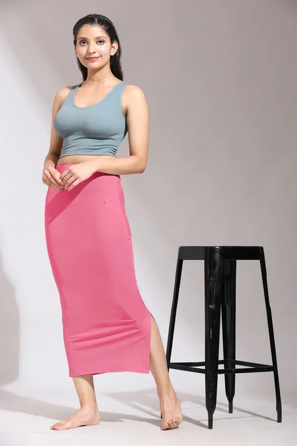 RosePink_Polyester_Spandex_Stretchable_Straight_Saree_Shapewear_Petticoat_for_Women