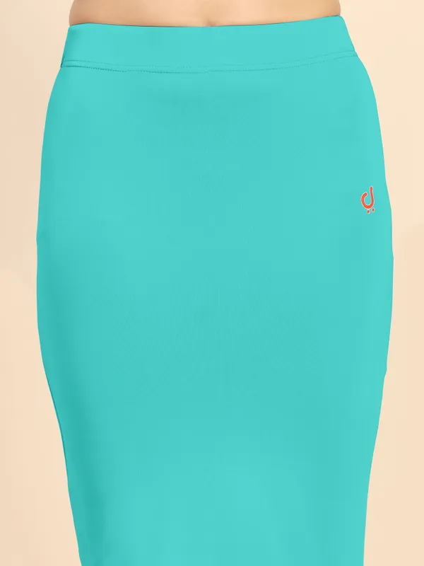SeaGreen_Polyester_Spandex_Stretchable_Straight_Saree_Shapewear_Petticoat_for_Women