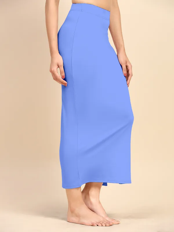 SkyBlue_Polyester_Spandex_Stretchable_Straight_Saree_Shapewear_Petticoat_for_Women