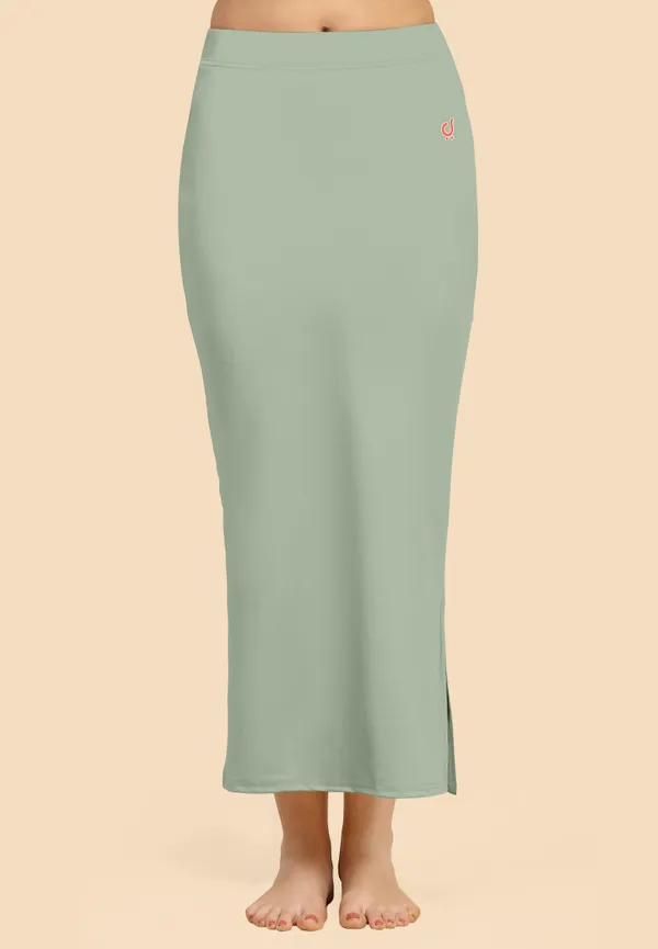 SteelGreen_Polyester_Spandex_Stretchable_Straight_Saree_Shapewear_Petticoat_for_Women