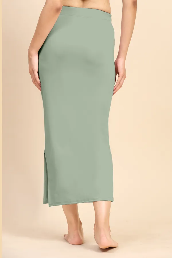 SteelGreen_Polyester_Spandex_Stretchable_Straight_Saree_Shapewear_Petticoat_for_Women
