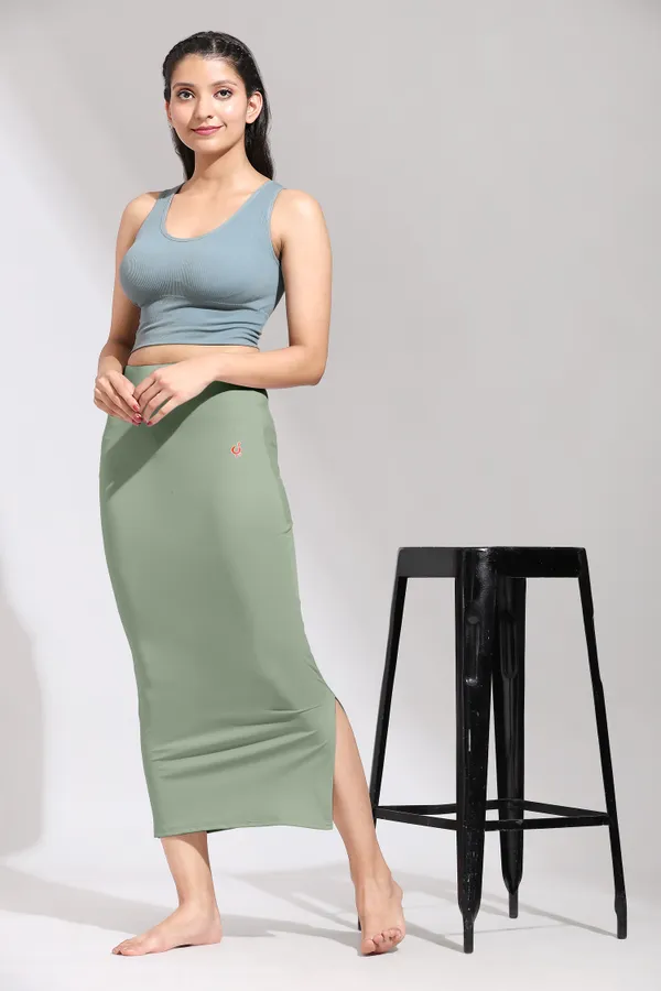 SteelGreen_Polyester_Spandex_Stretchable_Straight_Saree_Shapewear_Petticoat_for_Women