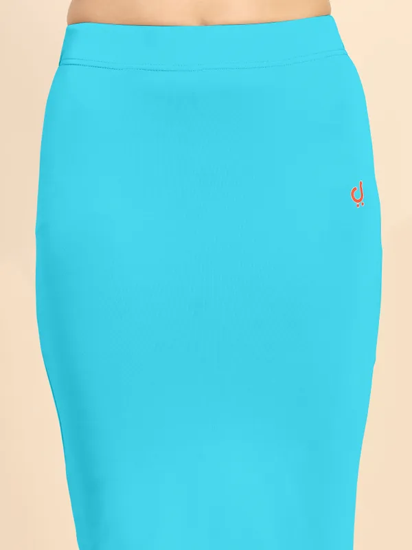Turquoise_Polyester_Spandex_Stretchable_Straight_Saree_Shapewear_Petticoat_for_Women