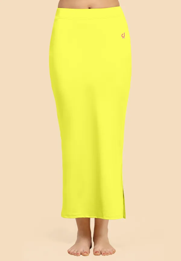 Yellow_Polyester_Spandex_Stretchable_Straight_Saree_Shapewear_Petticoat_for_Women