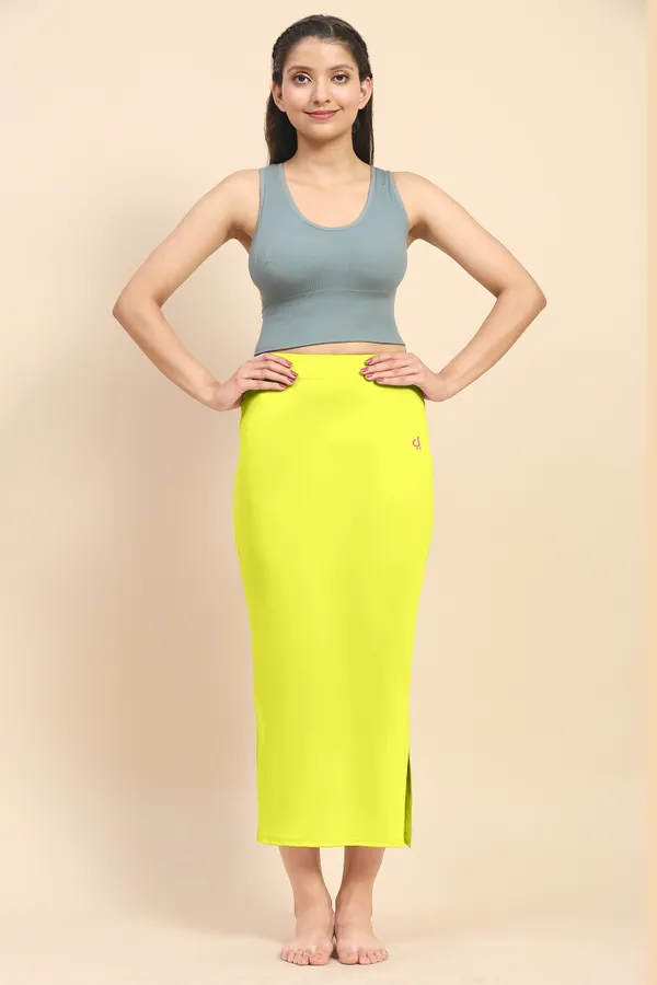 Yellow_Polyester_Spandex_Stretchable_Straight_Saree_Shapewear_Petticoat_for_Women