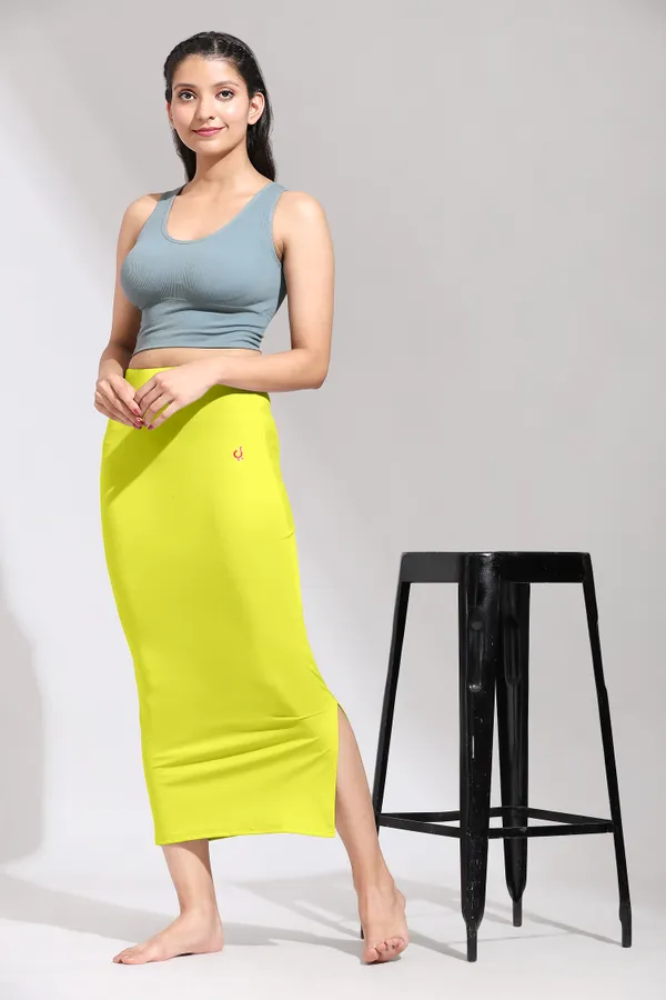 Yellow_Polyester_Spandex_Stretchable_Straight_Saree_Shapewear_Petticoat_for_Women