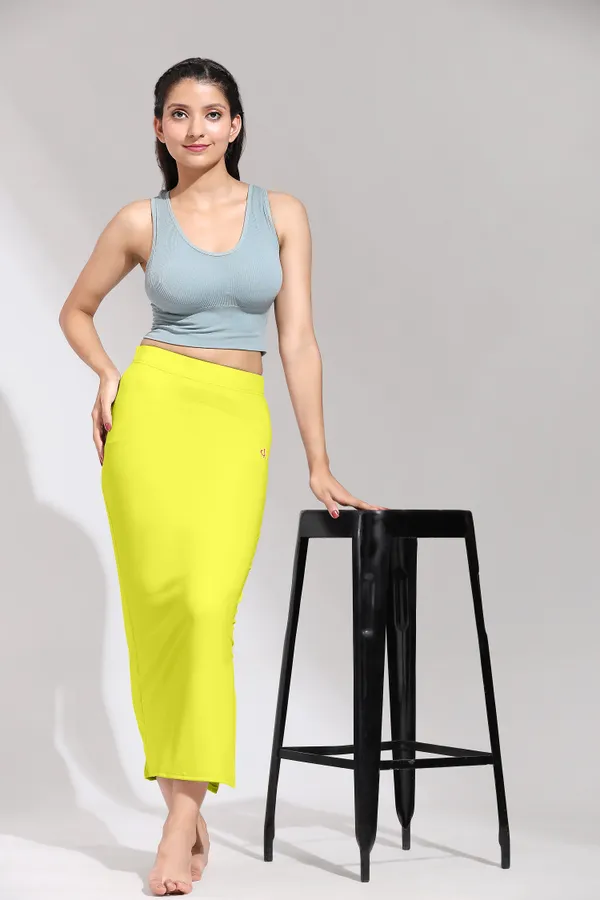 Yellow_Polyester_Spandex_Stretchable_Straight_Saree_Shapewear_Petticoat_for_Women