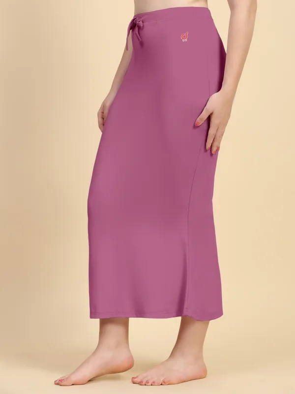 Mauve_Drawstring_Mermaid_Skirt_for_Women