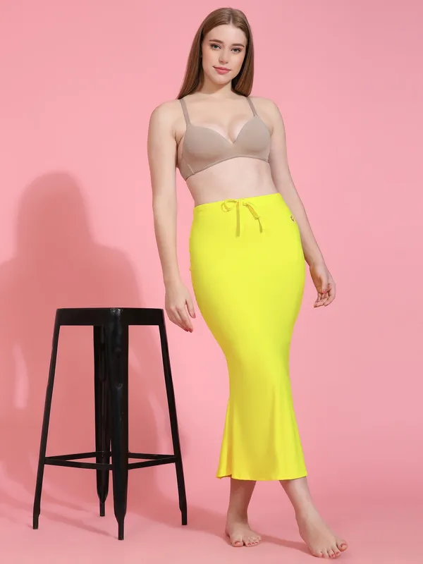 Yellow_Stretch_Mermaid_Skirt_for_Women