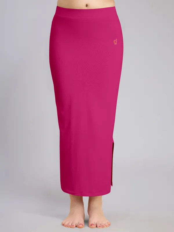 Pink_Cotton_Saree_Shapewear_Petticoat_�_Stretchable_Straight_Fit,_Drawstring_Waist