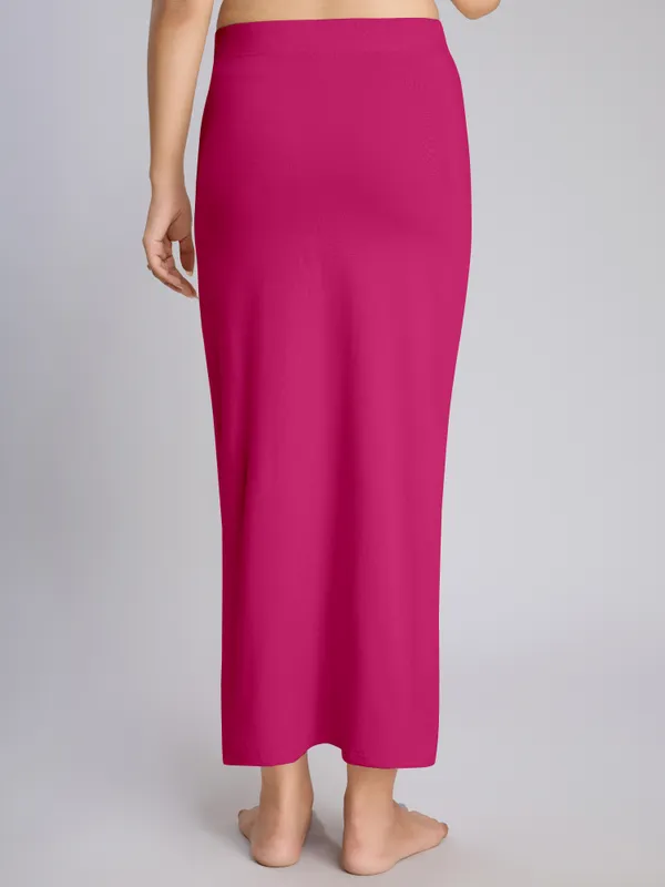 Pink_Cotton_Saree_Shapewear_Petticoat_�_Stretchable_Straight_Fit,_Drawstring_Waist