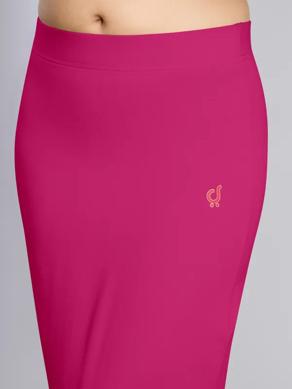 Pink_Cotton_Saree_Shapewear_Petticoat_�_Stretchable_Straight_Fit,_Drawstring_Waist