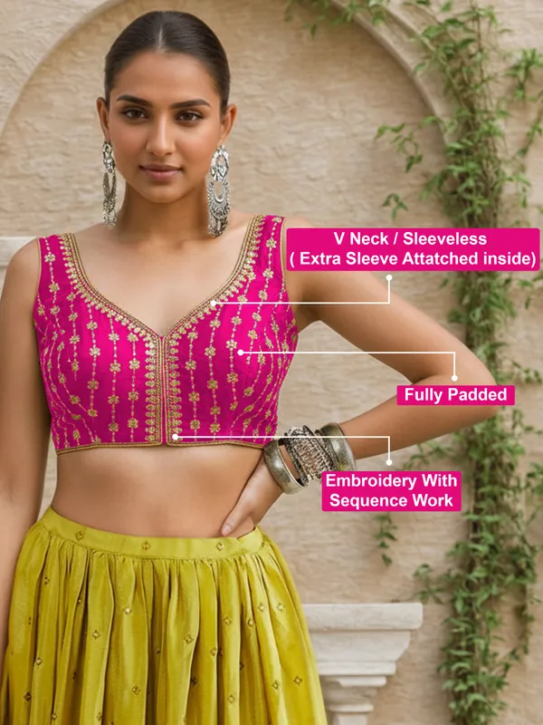 Pink_Dhupion_Silk_Embroidery_Sequence_Work_Blouse_Choli_Stylish_Saree_Blouse_Ready_to_Wear
