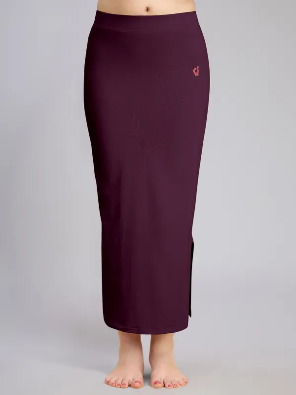 Purple_Cotton_Saree_Shapewear_Petticoat_�_Stretchable_Straight_Fit,_Drawstring_Waist