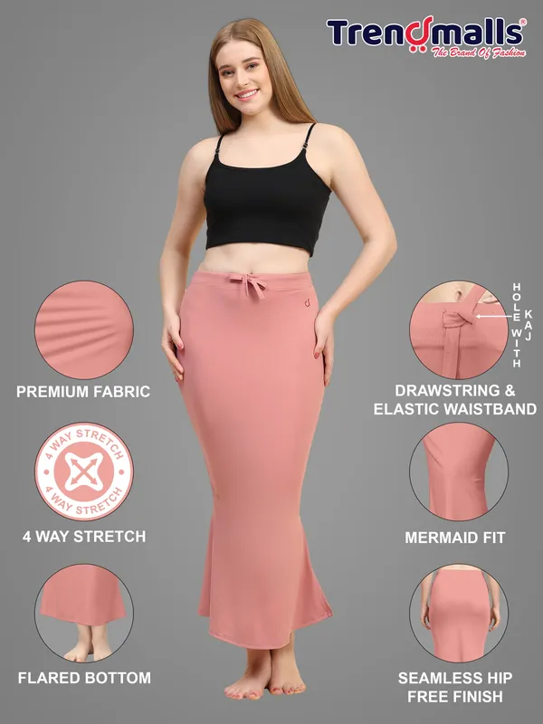 Pink_Fitted_Drawstring_Midi_Skirt_for_Women