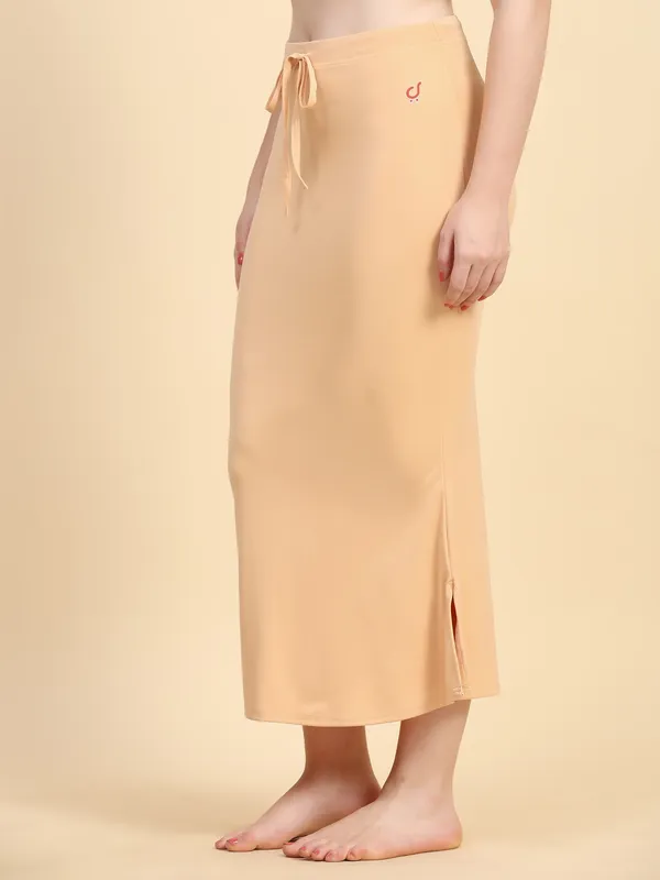 Beige_Drawstring_Bodycon_Skirt_for_Women