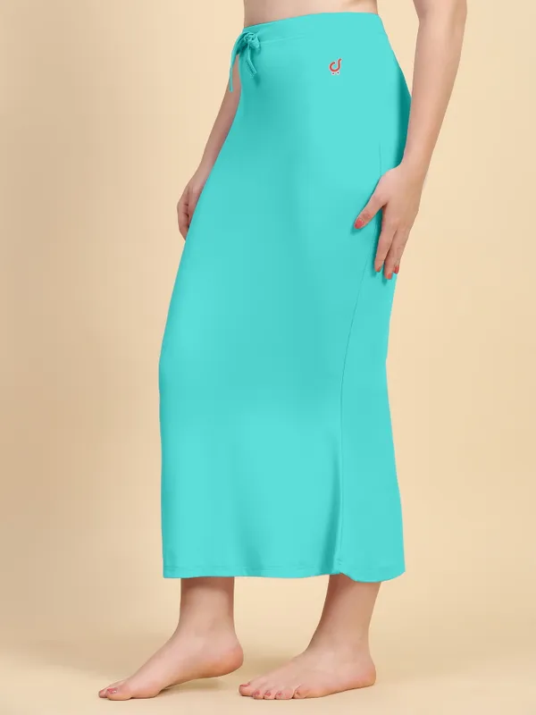 Turquoise_Drawstring_Midi_Skirt_for_Women