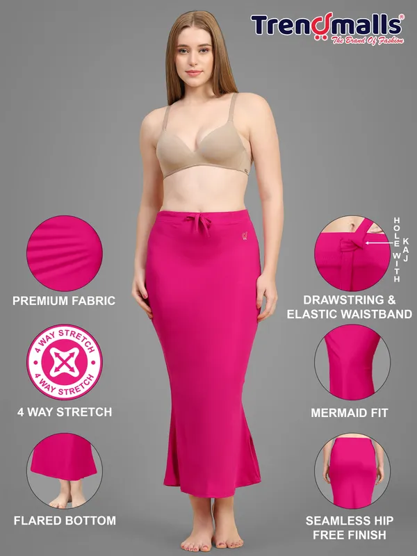 Pink_Stretch_Mermaid_Skirt_for_Women