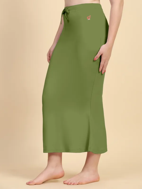Olive_Green_Drawstring_Mermaid_Midi_Skirt_for_Women