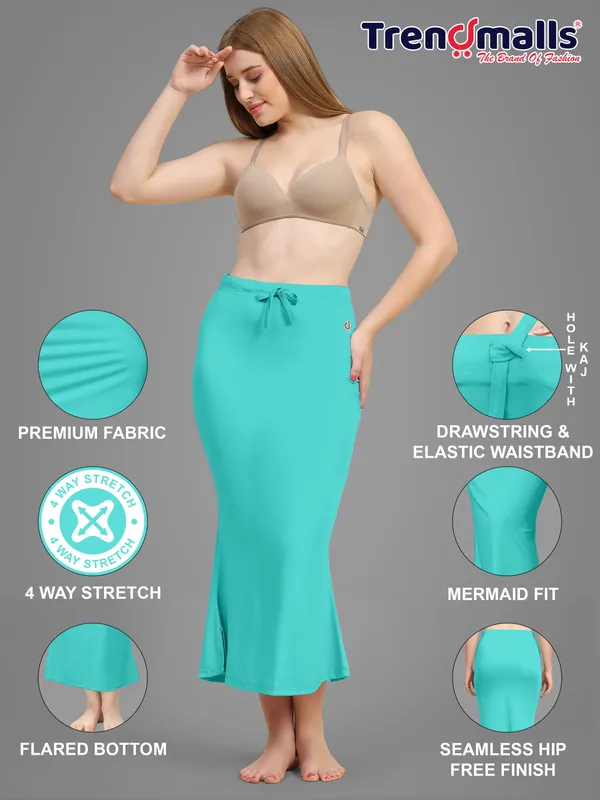 Turquoise_Drawstring_Midi_Skirt_for_Women