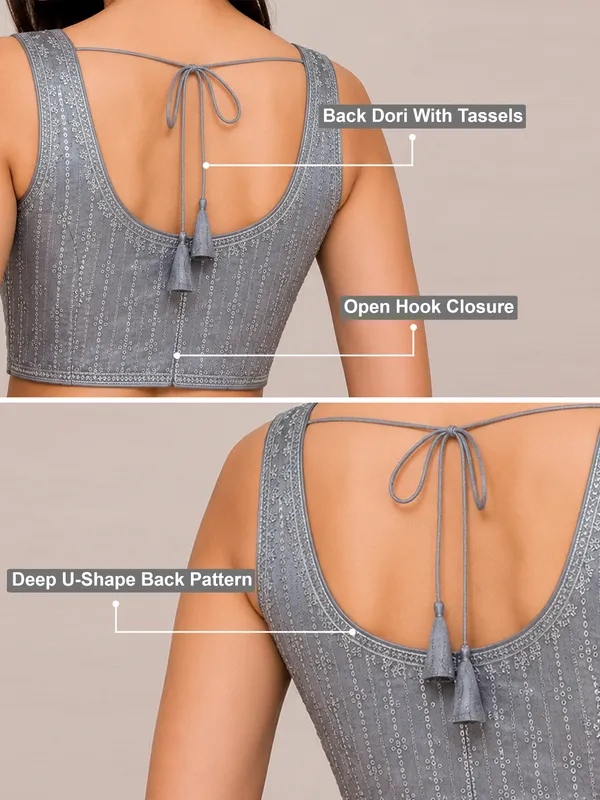 Silver_Dhupion_Silk_Embroidery_Sequence_Work_Blouse_Choli_Stylish_Saree_Blouse_Ready_to_Wear