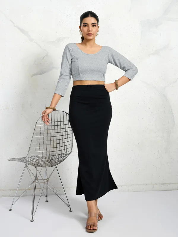 Silver_Polyester_Elastane_Zari_Stretchable_Ready_to_Wear_Blouse_for_women
