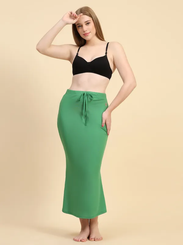 Green_Stretch_Mermaid_Midi_Skirt_for_Women