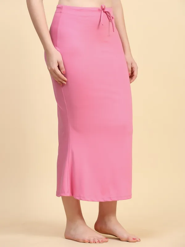 Pink_Stretch_Mermaid_Fit_Skirt_for_Women