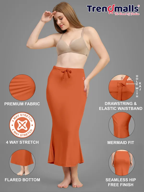 Orange_Fitted_Flared_Midi_Skirt_for_Women