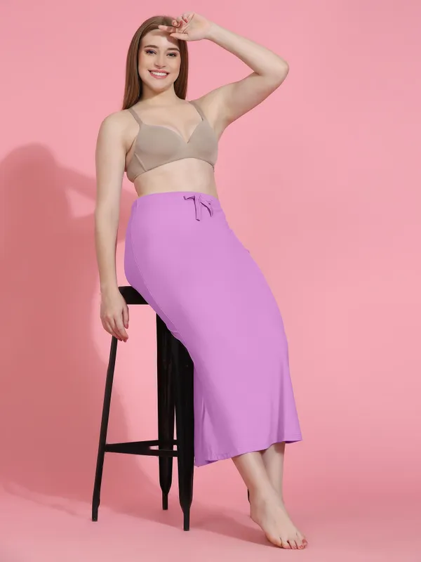 Purple_Fitted_Midi_Skirt_With_Drawstring_for_Women