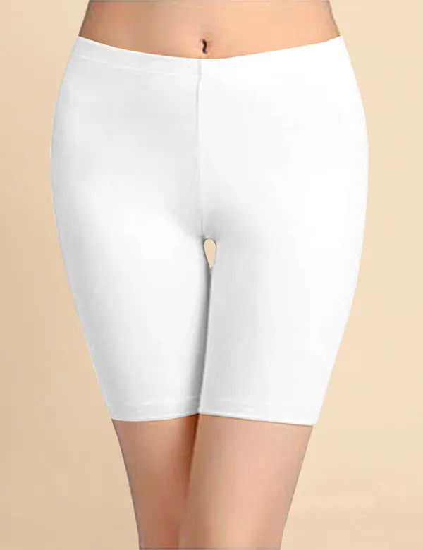 White_Cotton_Tummy_Tucker_Shorts_�_High_Waist_Seamless_Shapewear_Thigh_Slimmer_with_Tummy_Control