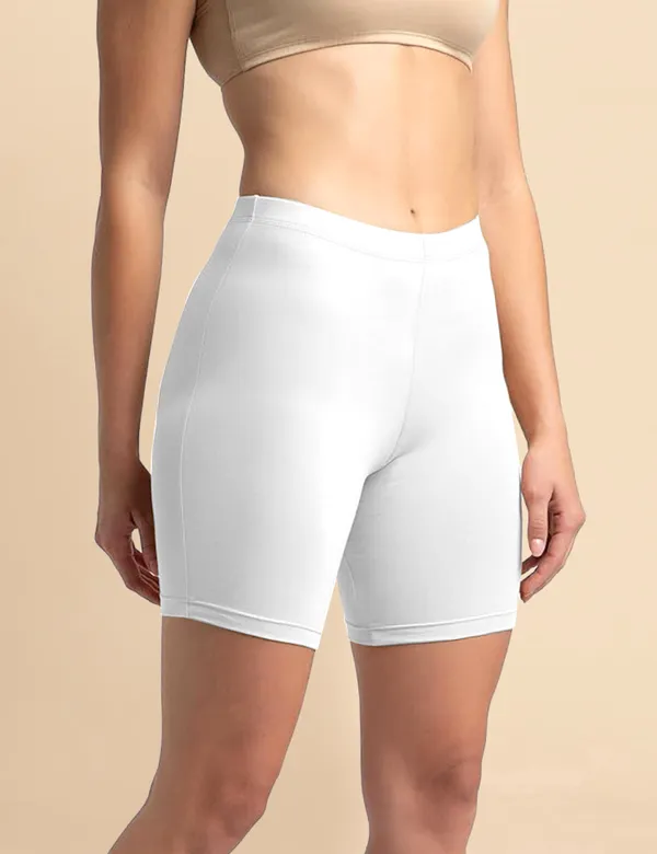 White_Cotton_Tummy_Tucker_Shorts_�_High_Waist_Seamless_Shapewear_Thigh_Slimmer_with_Tummy_Control