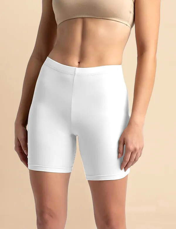 White_Cotton_Tummy_Tucker_Shorts_�_High_Waist_Seamless_Shapewear_Thigh_Slimmer_with_Tummy_Control