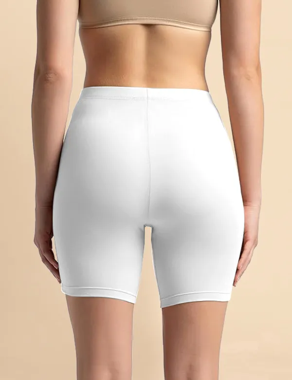 White_Cotton_Tummy_Tucker_Shorts_�_High_Waist_Seamless_Shapewear_Thigh_Slimmer_with_Tummy_Control