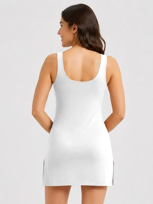 White_Super_Combed_Cotton_Kurta_Slip_with_Side_Slits_and_Stay_Fresh_Treatment