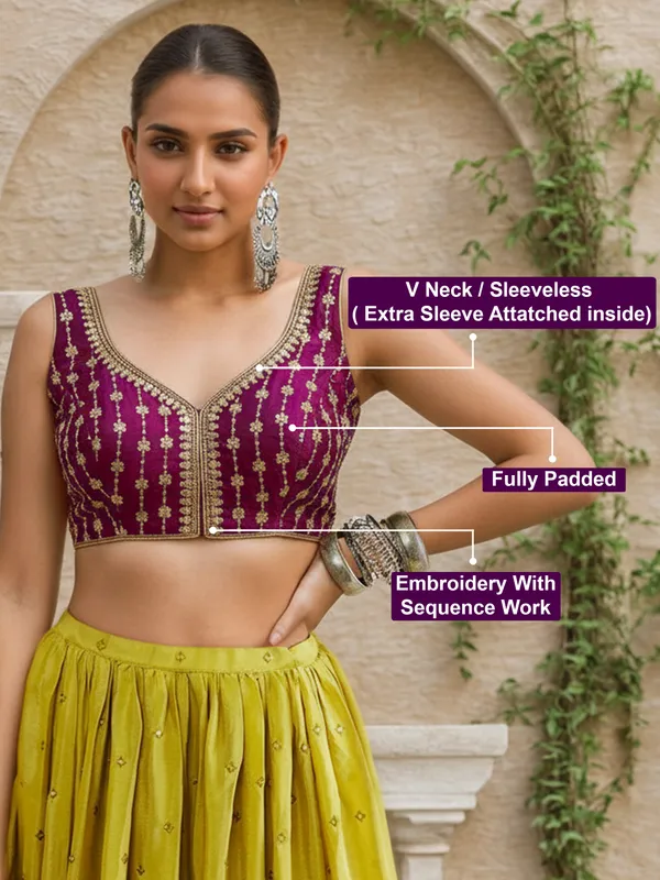 Wine_Dhupion_Silk_Embroidery_Sequence_Work_Blouse_Choli_Stylish_Saree_Blouse_Ready_to_Wear