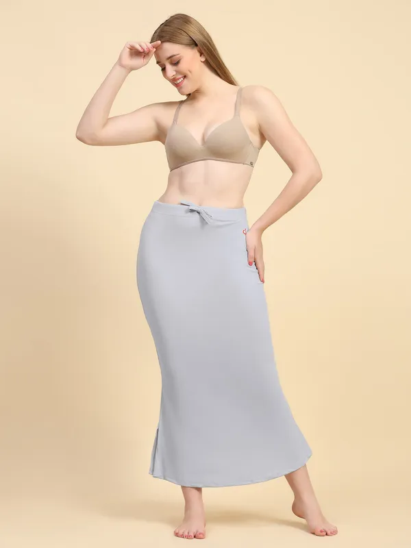 Grey_Solid_Mermaid_Skirt_for_Women