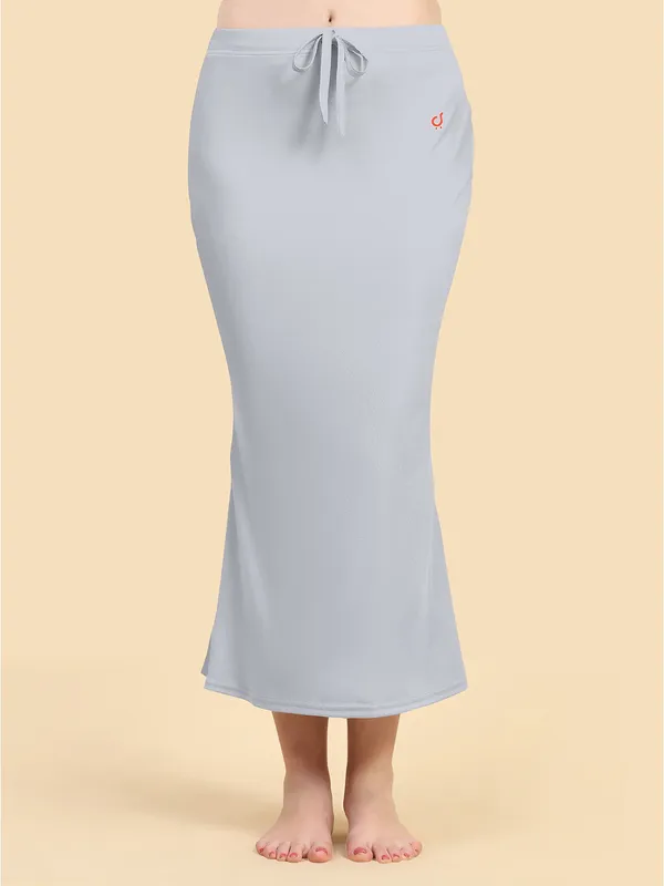 LightGrey_Solid_Mermaid_Saree_Shapewear_For_Women