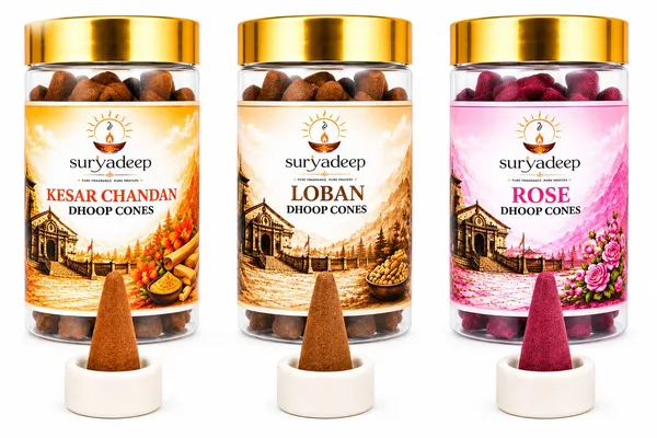 Suryadeep_Kesar_Chandan_Loban_Rose_Dhoop_Cones_(Pack_Of_3)