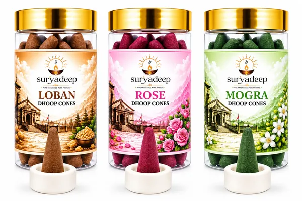 Suryadeep_Loban_Rose_Mogra_Dhoop_Cones_Gift_(Pack_Of_3)