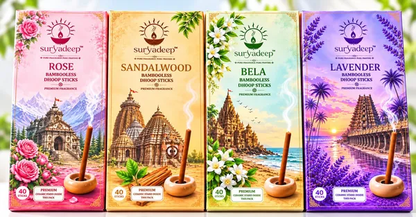 Bamboo-Less_Assorted_Fragrance_Dhoop_Sticks_Set_Pack_of_4