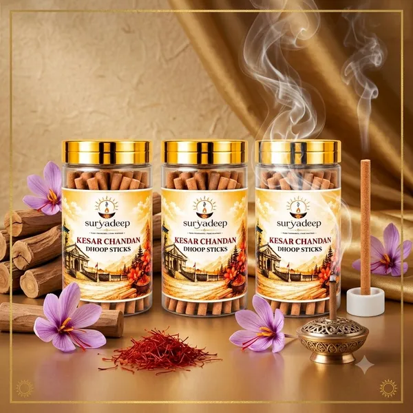 Suryadeep_Bambooless_Kesar_Chandan_Dhoop_Sticks_(Pack_Of_3)