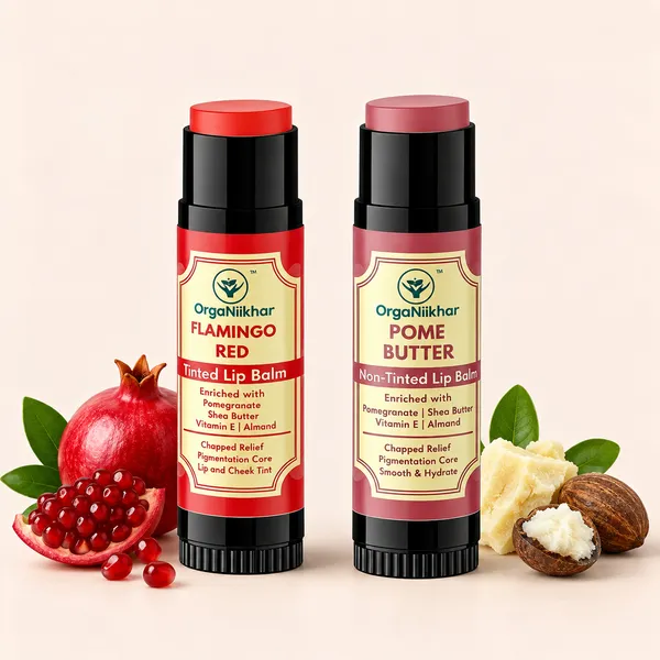Organiikhar_Flamingo_Red_+_Clear_Lip_Balm_Combo_(1_Each)