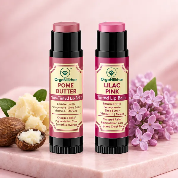 Organiikhar_Clear_+_Lilac_Pink_Lip_Balm_Combo_(1_Each)