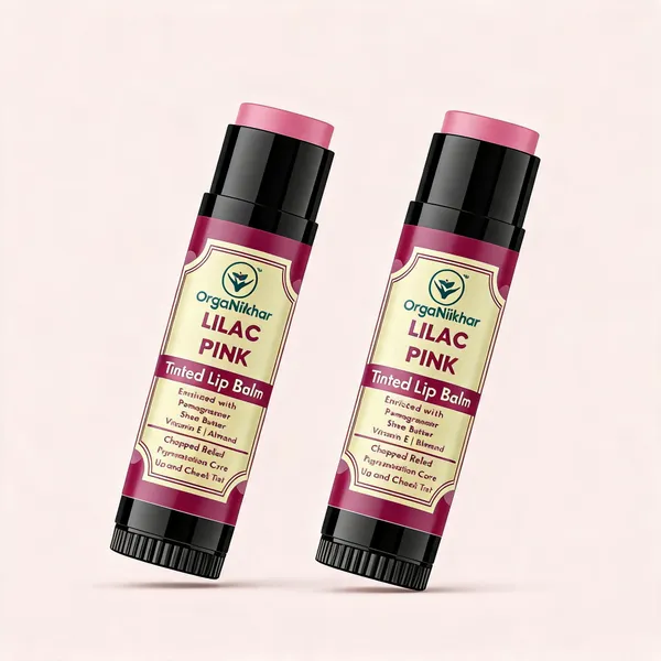 Organiikhar_Lilac_Pink_Pomegranate_Shea_Butter_Tinted_Lip_Balm_-_Pack_of_2