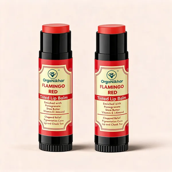 Organiikhar_Flamingo_Red_Shea_Pomegranate_Tinted_Lip_Balm_-_Pack_of_2