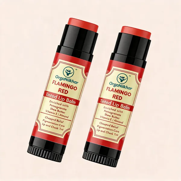 Organiikhar_Flamingo_Red_Shea_Pomegranate_Tinted_Lip_Balm_-_Pack_of_2